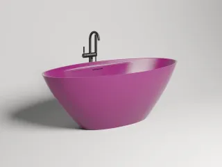 Ванна из искусственного камня Salini Diva S-Sense 102211GRF 178x85см RAL полностью